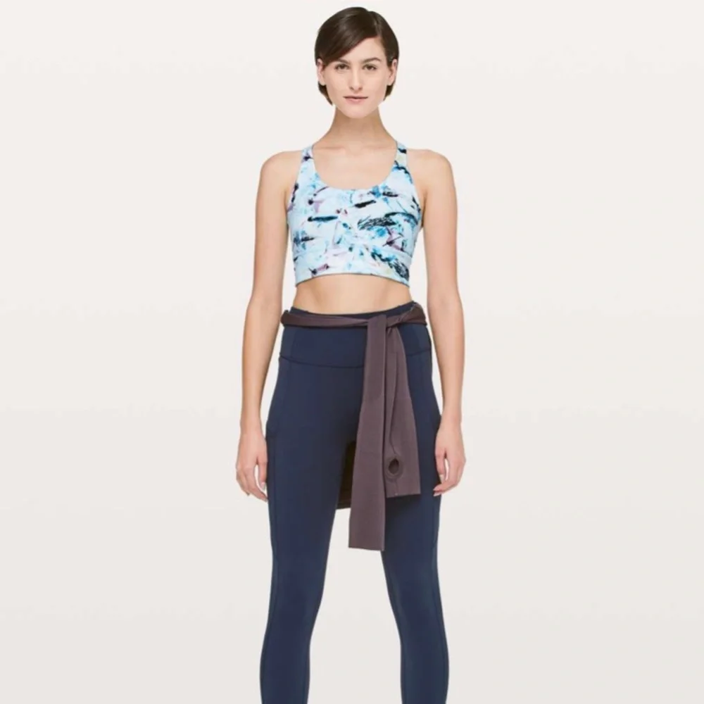 Lululemon Mind Over Miles Bra Size 6 Racerback Strappy Exposure Multi - Picture 2 of 8